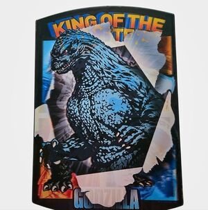 Godzilla King of the Monsters Holographic Wall Art Changes Images With Angle